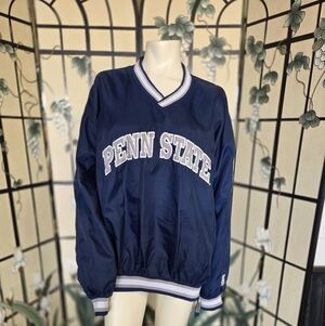 Vintage STARTER Penn State Navy and White Logo Jacket